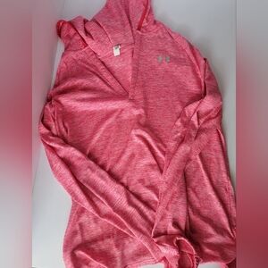 Womens Under Armour Heathered Pink Pullover